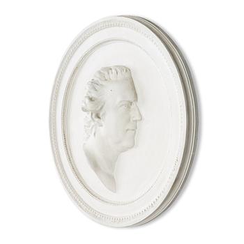 Portrait medallions, a pair, after Johan Tobias Sergel (Sweden 1740–1814),