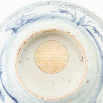 Skål  Kina Mingdynastin, Wanli (1572-1622) porslin.