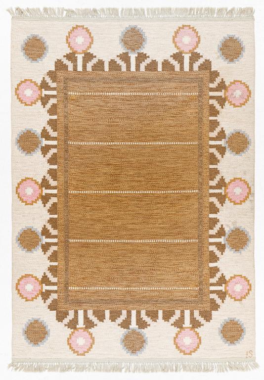 Ingegerd Silow, a rug, rölakan technique, approx. 238 x 168 cm.