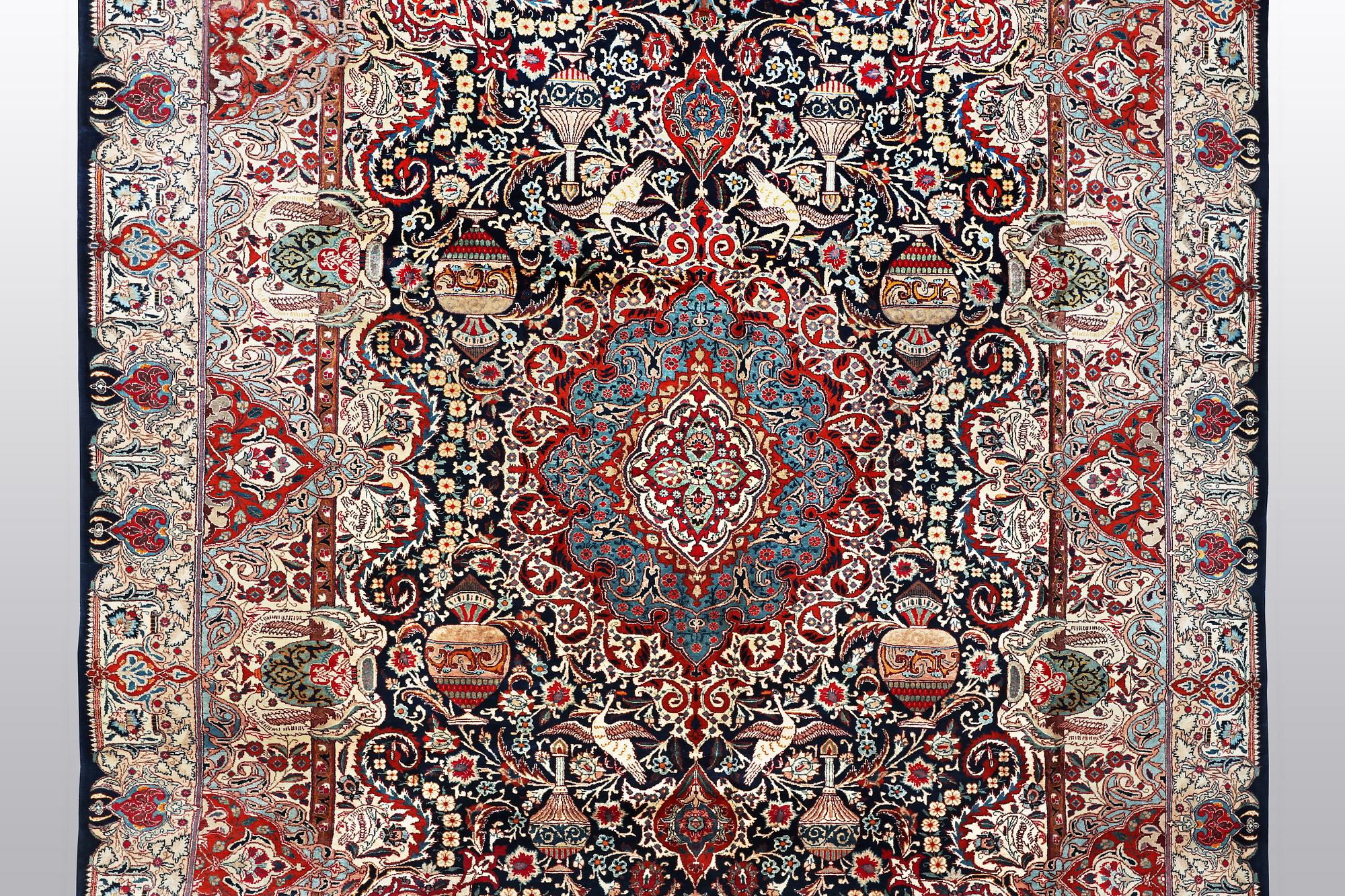 A carpet, Kashmar, ca 395 x 298 cm.
