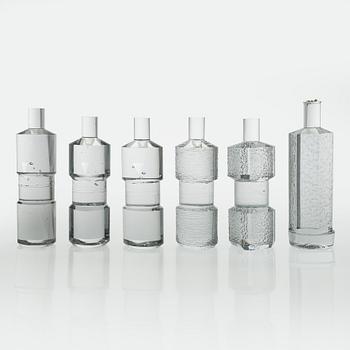 Timo Sarpaneva, prototyper, 6 st, signerade Original Design Timo Sarpaneva 1976 Iittala.