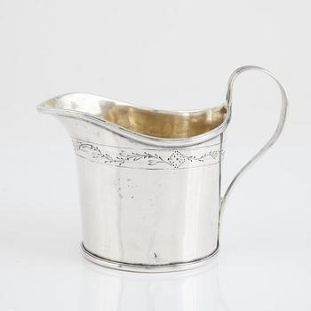 A Swedish silver cream-jug, mark of Carl Gideon Ronander, Stockholm 1808.