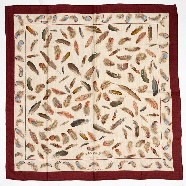 Hermès, sjal, "Plumes".