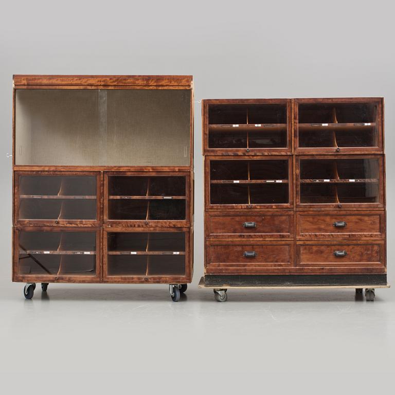 BUTIKSINREDNING/SKÅP, 6 delar, 1930/40-tal.