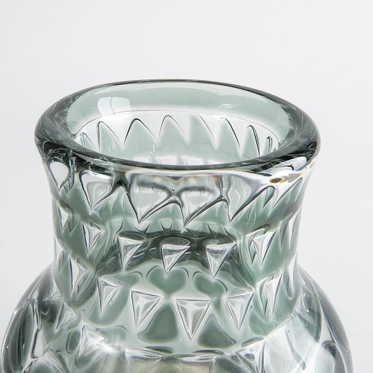 INGEBORG LUNDIN, vase, "Ariel, circles, glass, Orrefors, 1965.