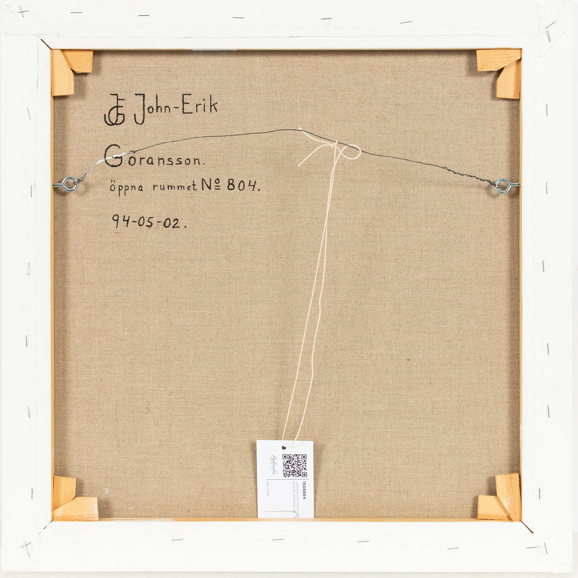 John-Erik Göransson, "Öppna rummet" (No 804).