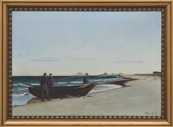 FRITZ KÄRFVE, olja på duk, signerad.