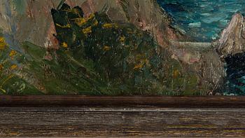 HELMER OSSLUND, olja på papp-pannå, signerad.