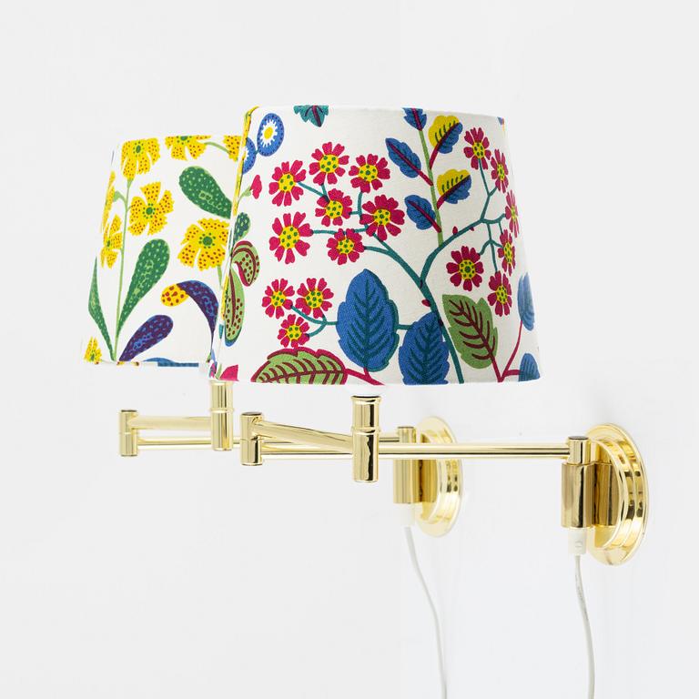 A pair of wall lights, late 20th Century.