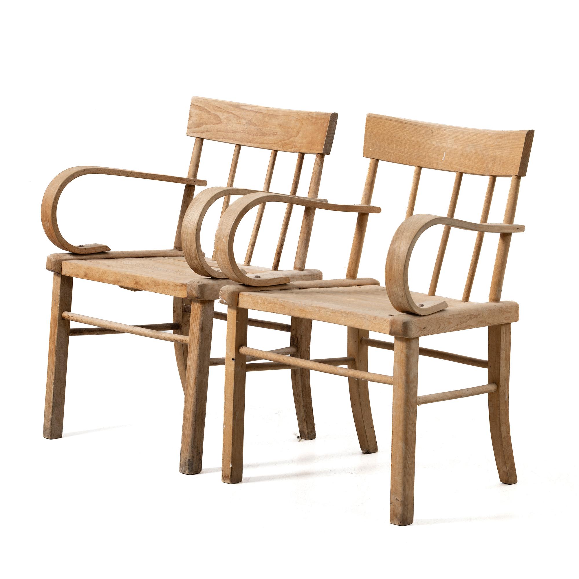 Armchairs, a pair, 20th century.
