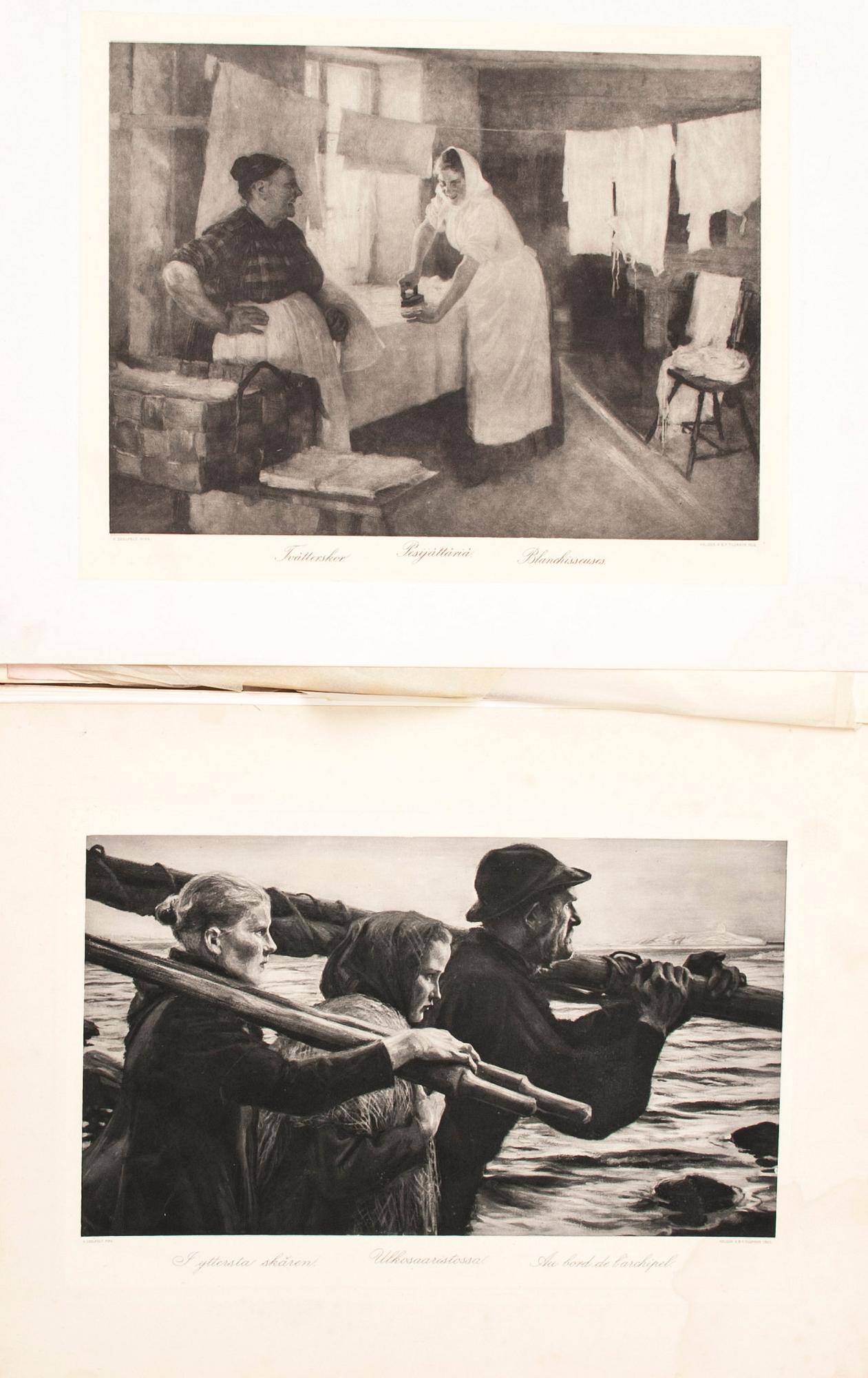 MAPP, 25+5 st, tryckbilder efter Albert Edelfelt, tryck AB F. Tilgmann, Helsingfors 1906.