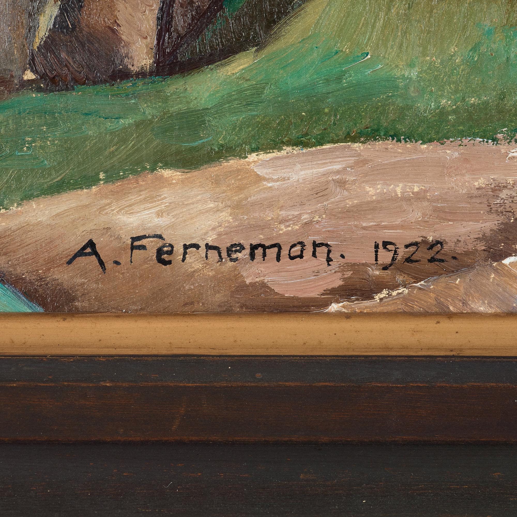 Albin Ferneman, "Vue de Châteaudun".