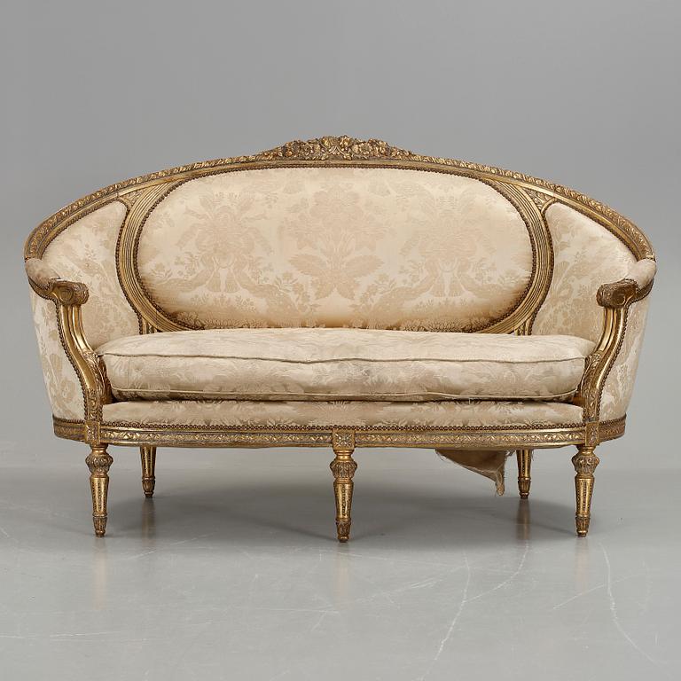 BADKARSSOFFA, Louis XVI-stil, 1900-talets första hälft.