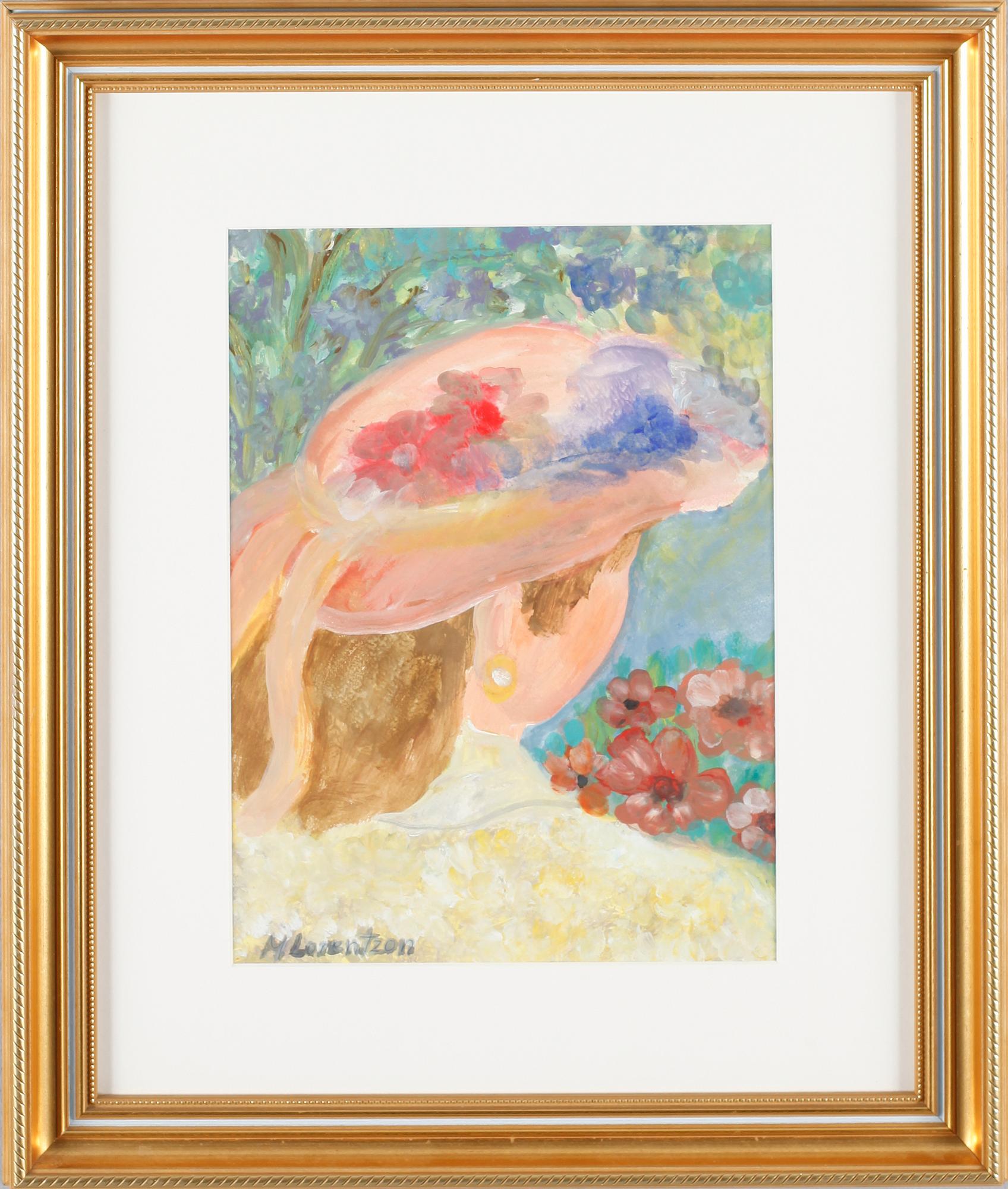 MONICA LORENTZON, akvarell, signerad.