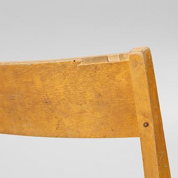 Sven Markelius, Seven chairs, 'Orkesterstolen', 20th century.