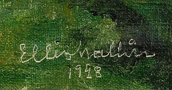 ELLIS WALLIN, olja på duk, signerad och daterad 1928.