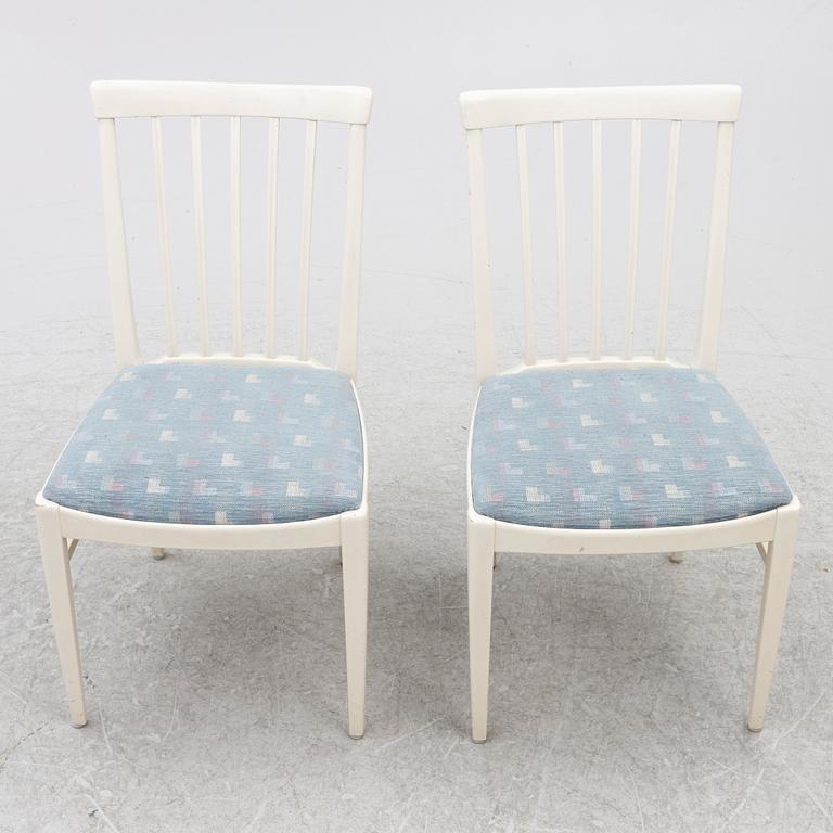 Carl Malmsten, dining group, 7 pieces, "Herrgården", Åfors, second half of the 20th century.