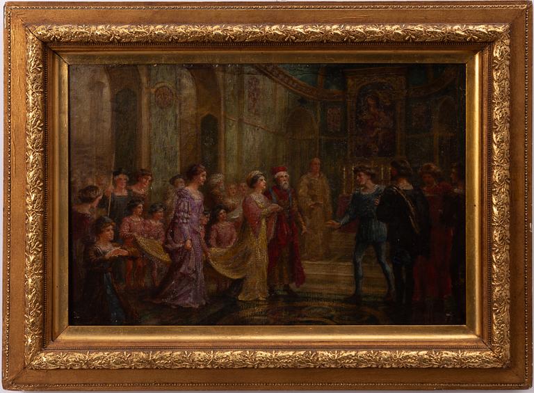 Engelsk skola, 1800-tal,  "The Wedding Scene" ur Shakespeare.