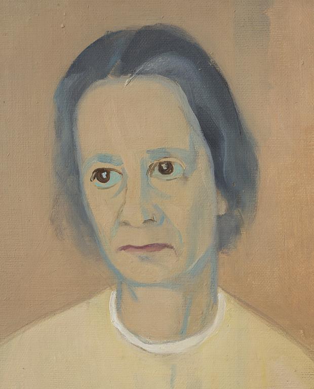 Vera Frisén, oil on relined canvas, signed.