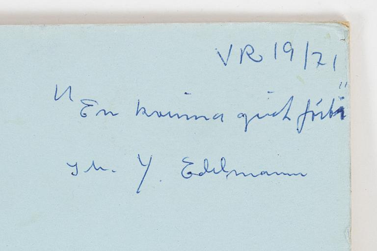 Yrjö Edelmann, gouache.