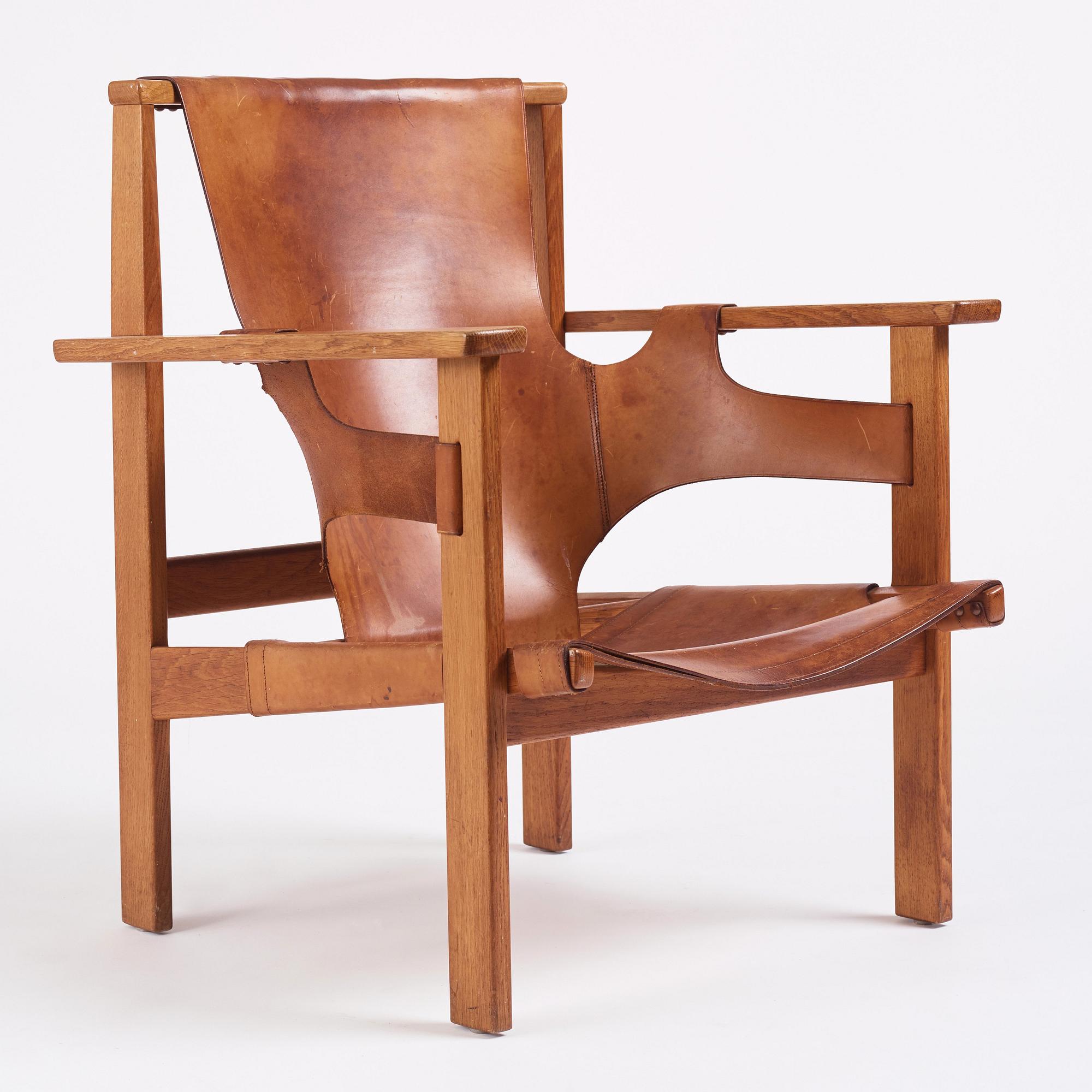 Carl-Axel Acking, a first edition "Trienna", easy chair, cabinetmaker Torsten Schollin, 1950s. Provenance Carl Axel Acking.