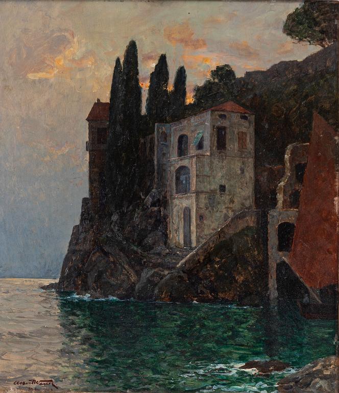 Albert Wenk, Coastal motif near Capri.