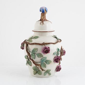 A flintware lidded urn from Rörstrand, circa 1900 after an 18th century model.