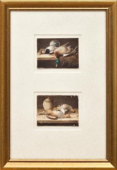 WILLIAM CRUICKSHANK, olja på papp. Signerade.