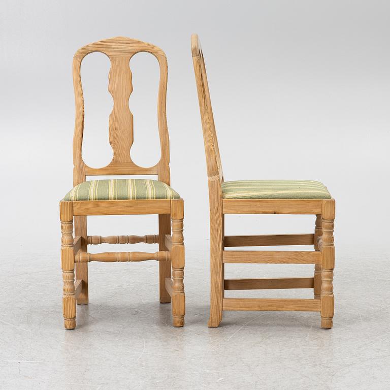 Dining group, 8 pieces, Krogenäs, Norway, second half of the 20th century.