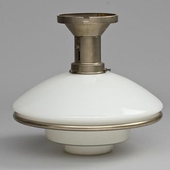 TAKLAMPA, "Sistrah-pendel", formgiven av Otto Müller, Megaphos, 1900-talets första hälft. Diam 30.