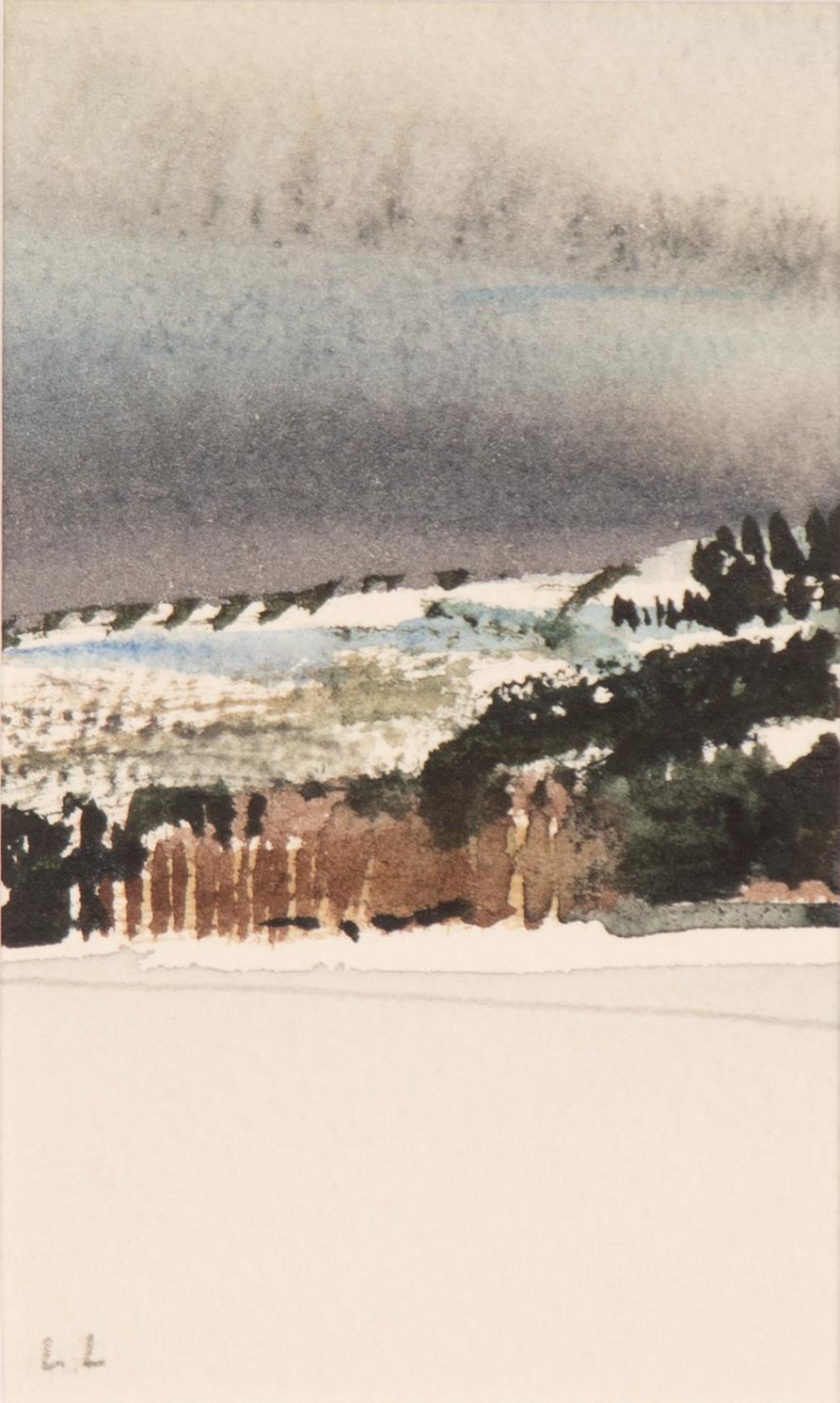 Lars Lerin, "Winter Landscape".