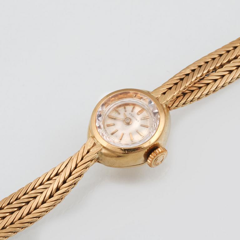 ARMBANDSUR, 18K guld, Certina. Vikt 26,8 gram.