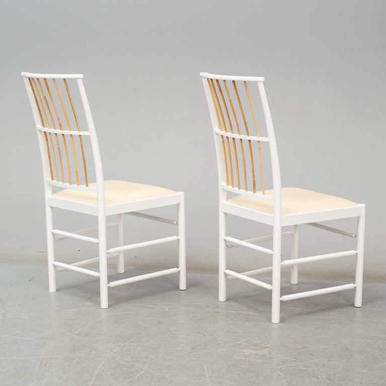 JOSEF FRANK, a pair of 'model 2025' chairs, from Firma Svenskt Tenn.