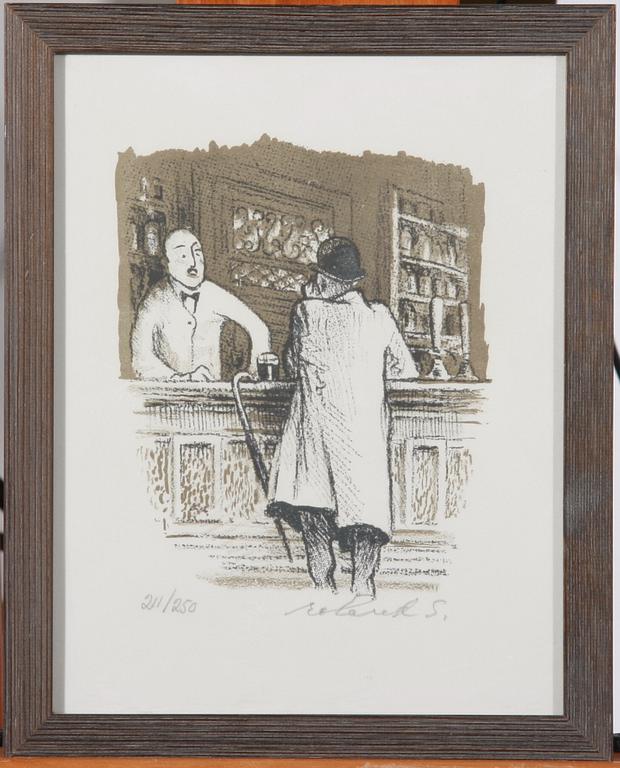 SVENSSON, ROLAND. Litografier, 3 st. Sign. o numr.