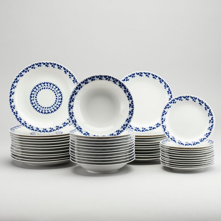 CARL-HARRY STÅLHANE, SERVIS, 53 delar, "Swedish blue", Rörstrand.
