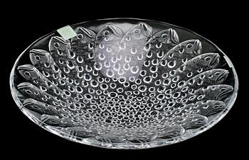 SKÅLFAT, glas, Lalique, etikettmärkt.