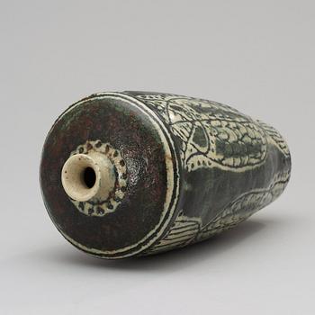 An Anders Bruno Liljefors stoneware vase, Gustavsberg Studio 1950's.