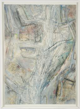 Kent Lindfors, mixed media on paper, signed 83-84 + 1986.