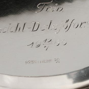 SKÅL, silver, svenska importstämplar, 1900-tal. Vikt 644 g.