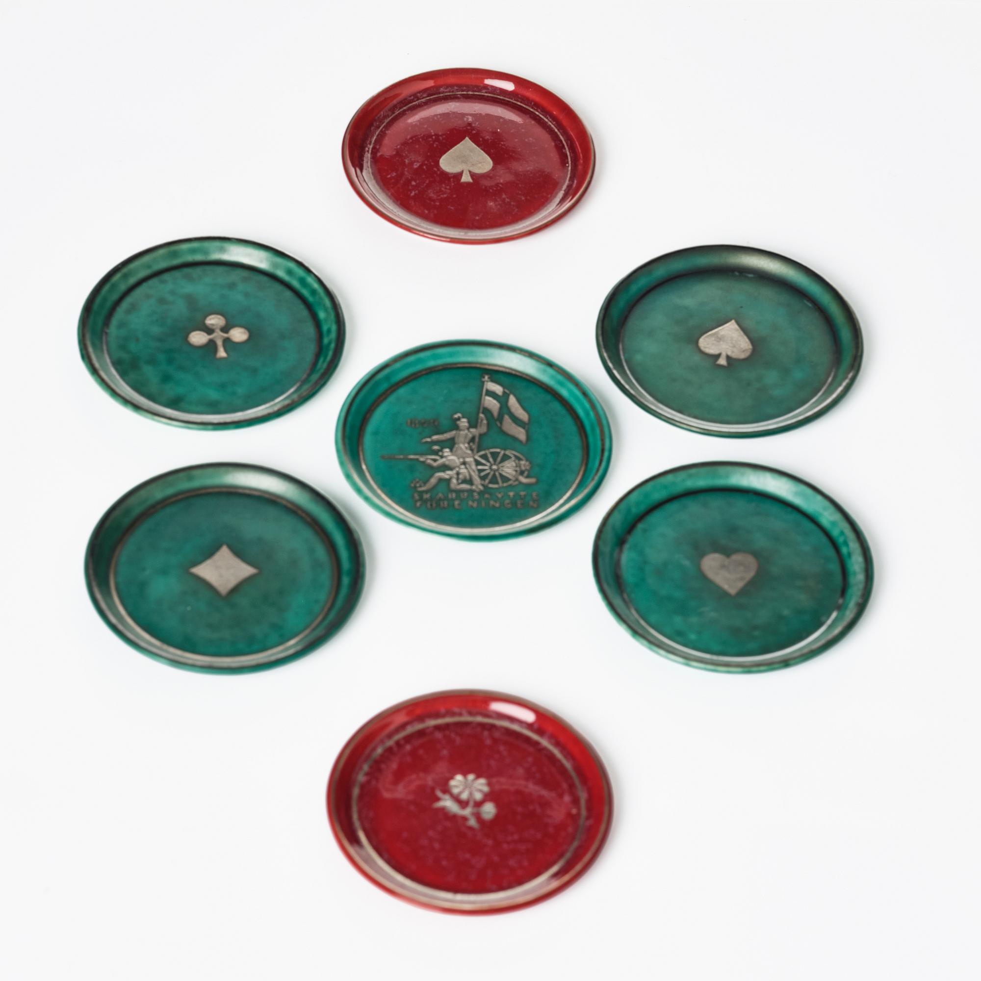 Wilhelm Kåge, a collection of ceramic, mostly "Argenta", 49 pieces, Gustavsberg, Sweden, 1930's-60's.