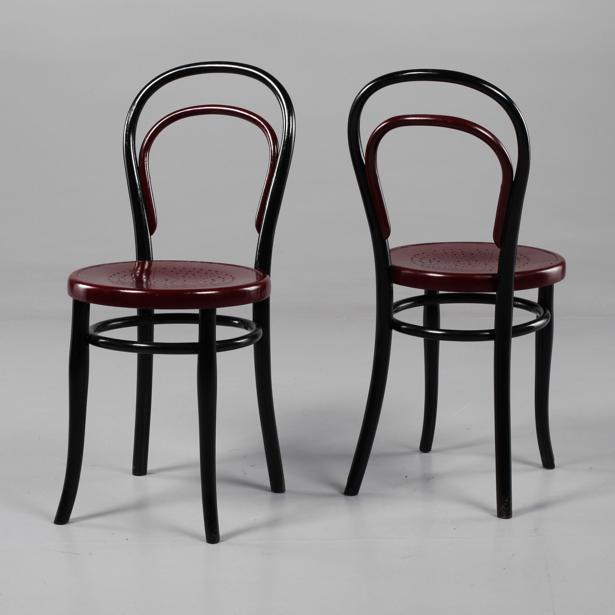 STOLAR, ett par, Thonet, 1900-talets första hälft.