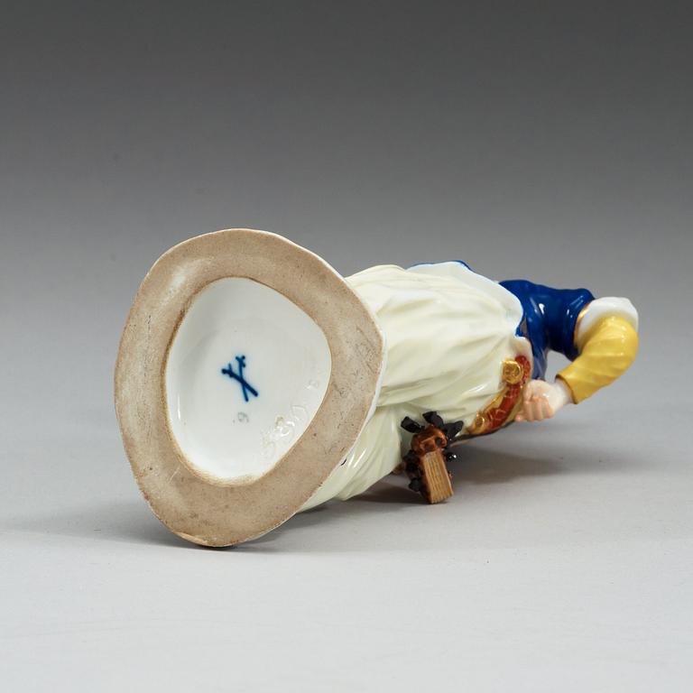 FIGURIN, porslin. Meissen, omkring 1900.