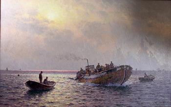 EMIL EKMAN, olja på duk, sign.