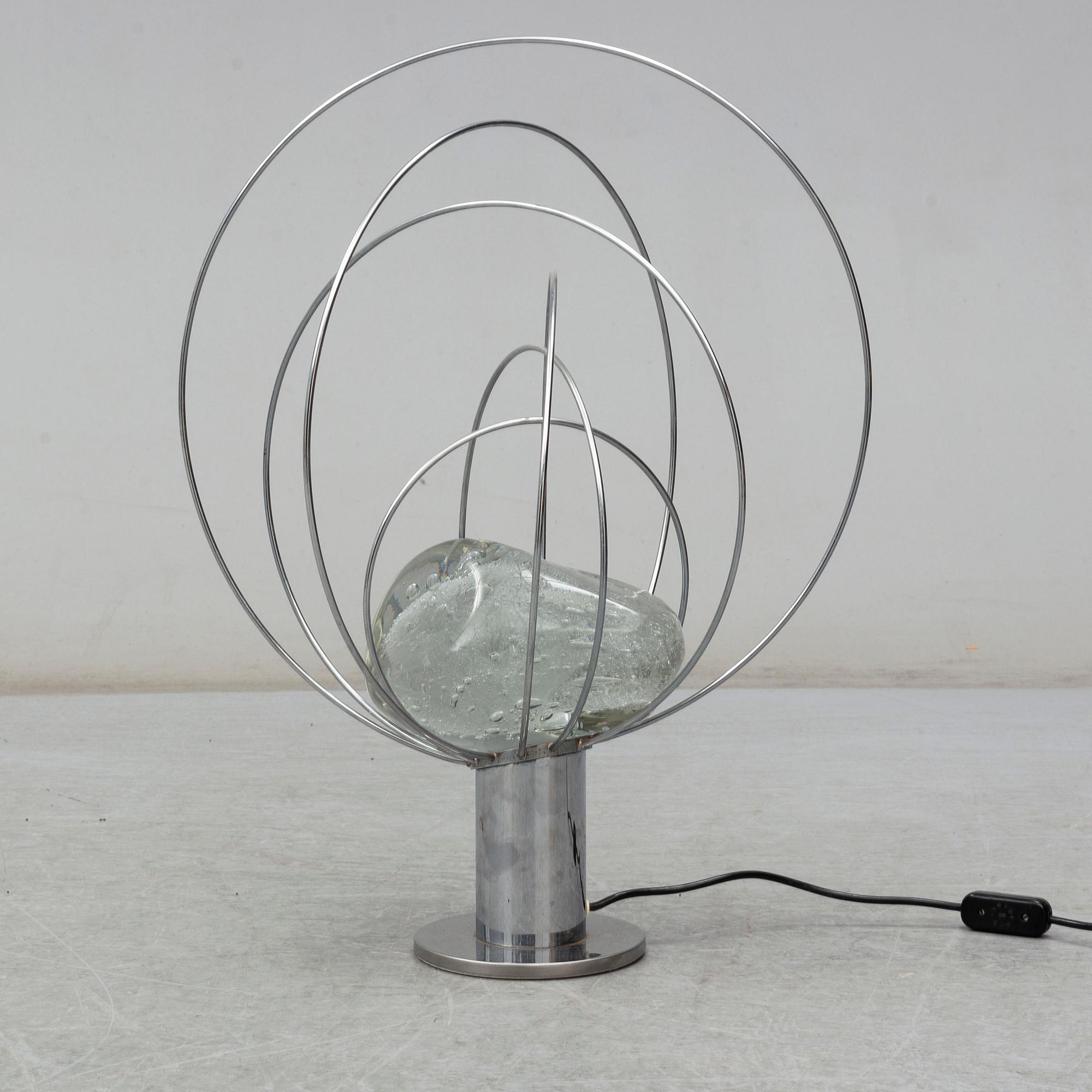 ANGELO BROTTO, a sculptural 'Barnaba' table light, 1960's.