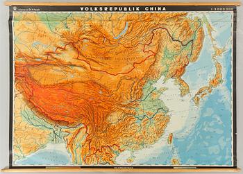 A map of China, third quarter of the 20th century.