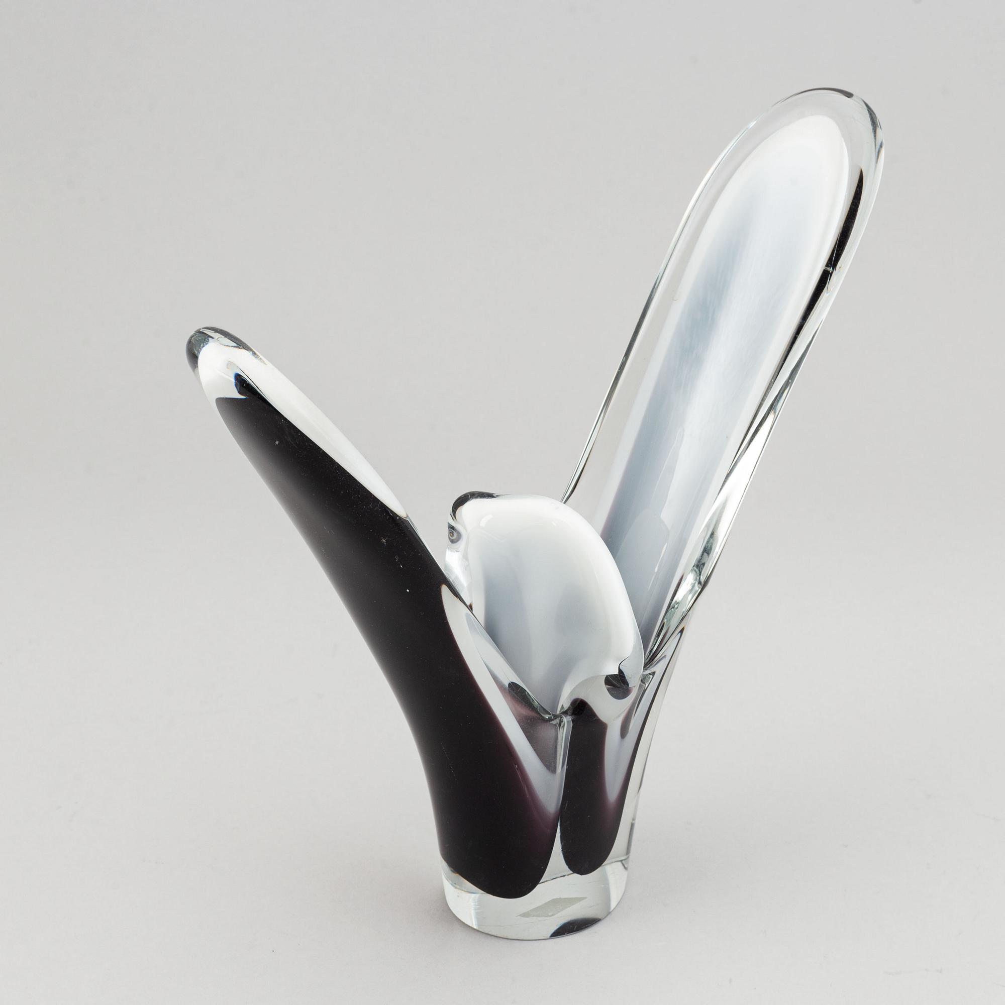 Paul Kedelv, glas, 3 delar, "Coquille", Flygsfors.