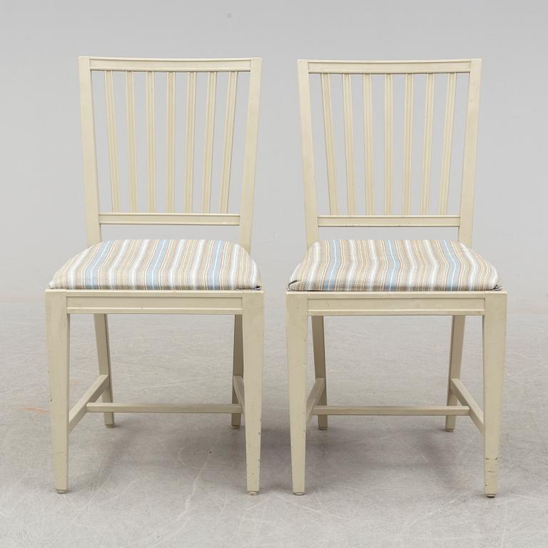 STOLAR, 6 st, gustaviansk stil, 1900-talets andra hälft.