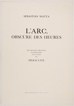 Roberto Matta, mapp med 10 st färgakvatinter, 1975, signerade med blyerts 30/125.