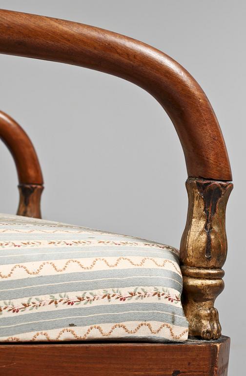 KARMSTOLAR, ett par, Karl Johan, 1800-talets första hälft.