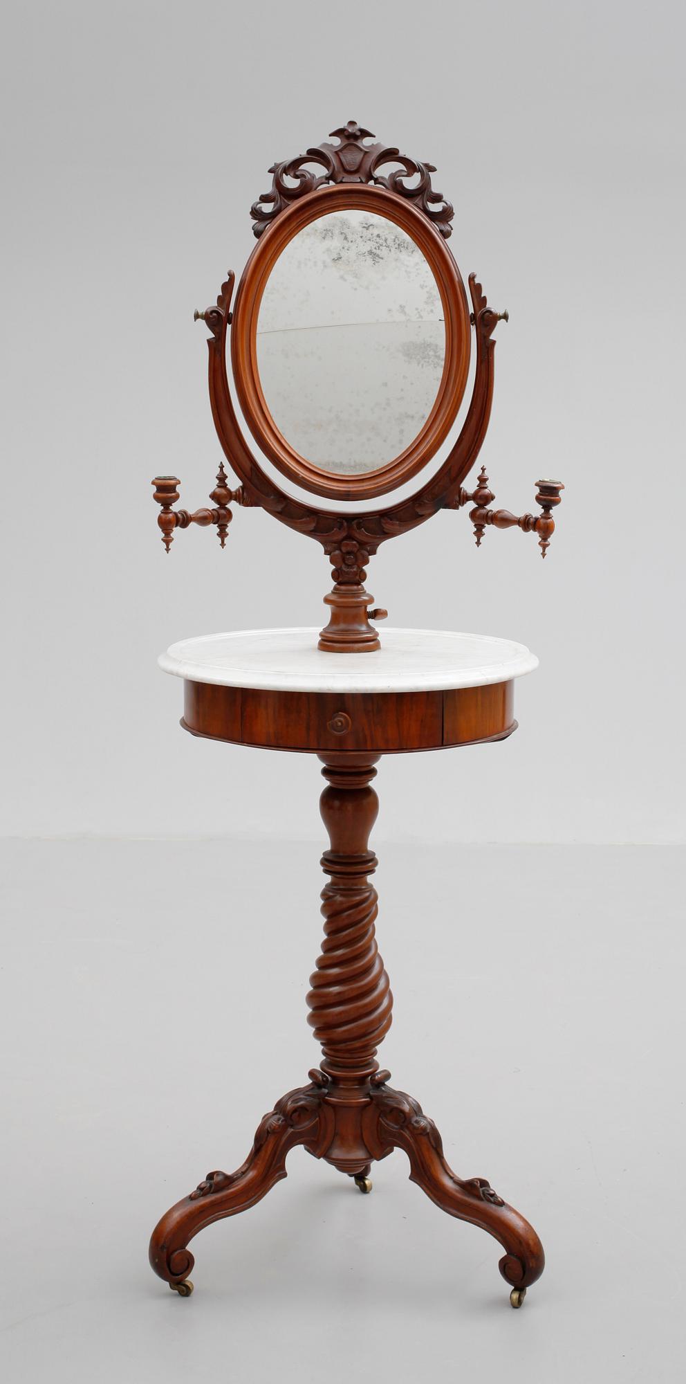 RAKSPEGEL PÅ FOT, nyrokoko, 1800-talets andra hälft.